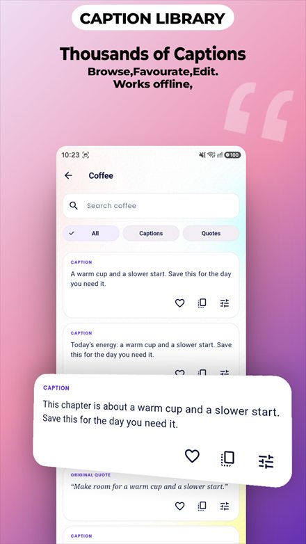 Captions for Instagram — Reel analytics